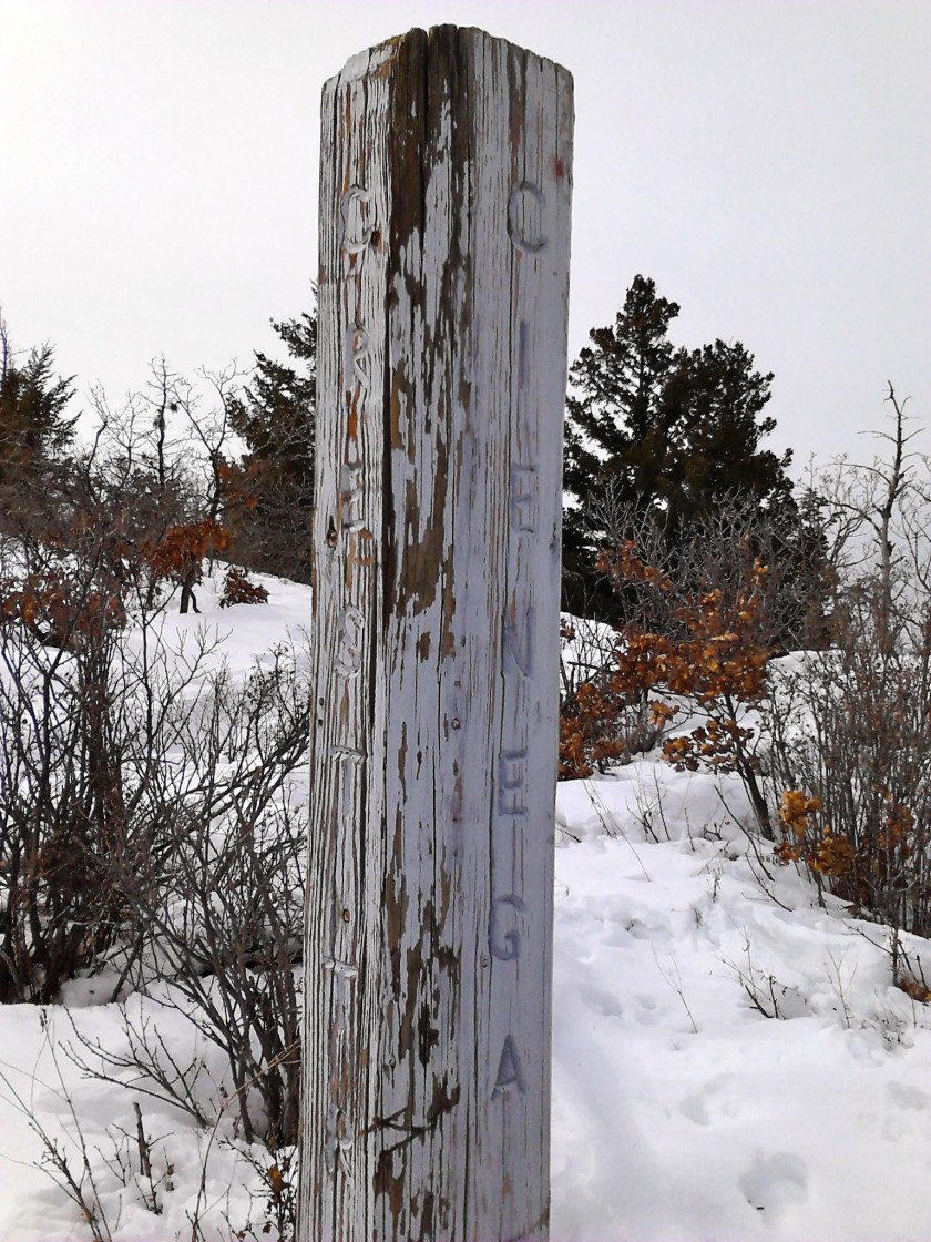 Pino Trail on the Crest connects to Cienega Trail that goes down the ridge on the other side of the Crest.