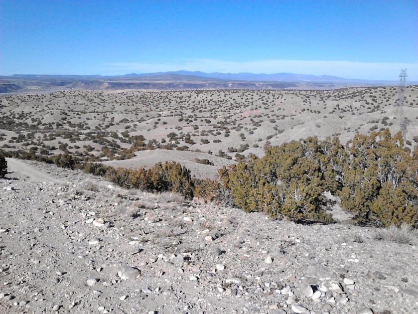 View of Jemez Mountains to the northwest.