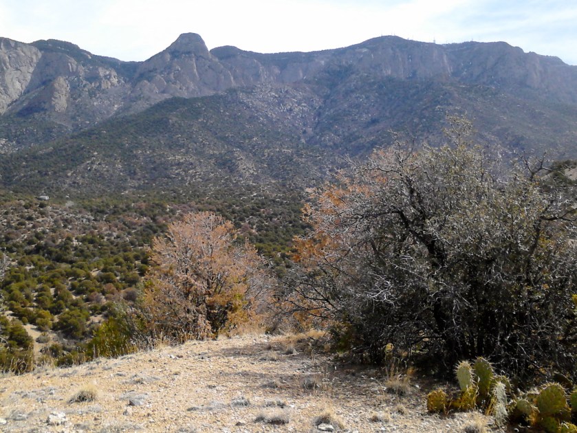 North Sandias.  Rocky knob is called the Needle.