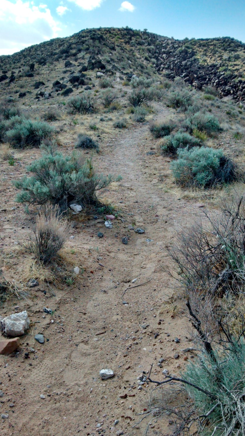 The trail we took up the Mesa.