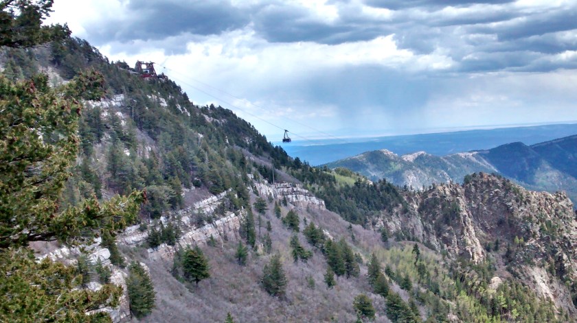 Almost to the top!  The goal is to reach the Tramway and then we will be riding one of those cars back down the mountain.