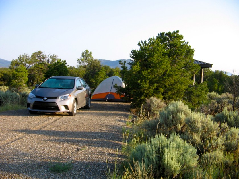 Campsite at Wild Rivers Recreation Area.