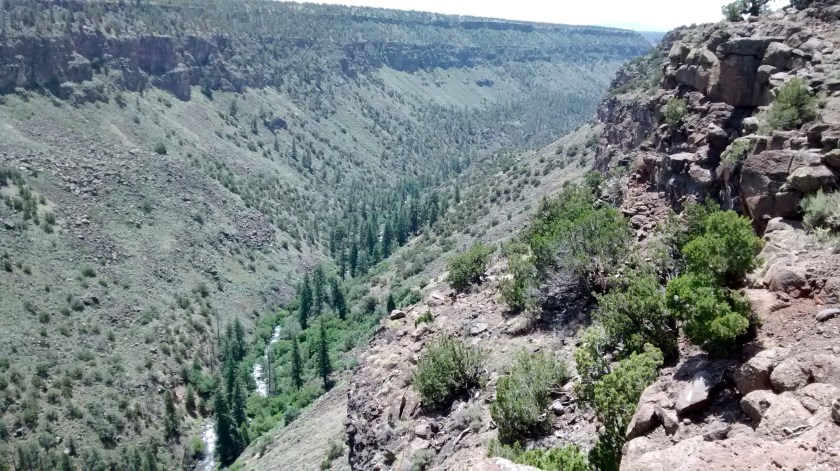 VIew of Red RIver in gorge below.