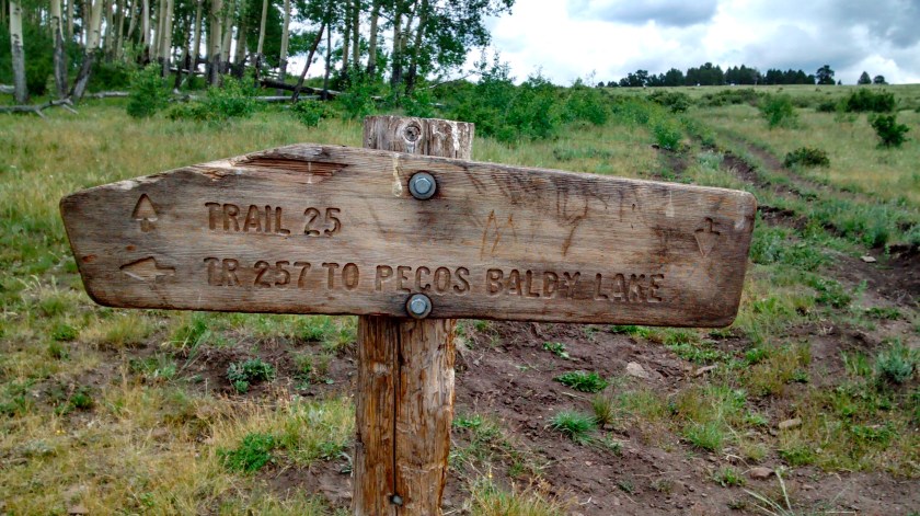 The trail went much further.  We met several groups of backpackers who were coming back down after camping at the lake.