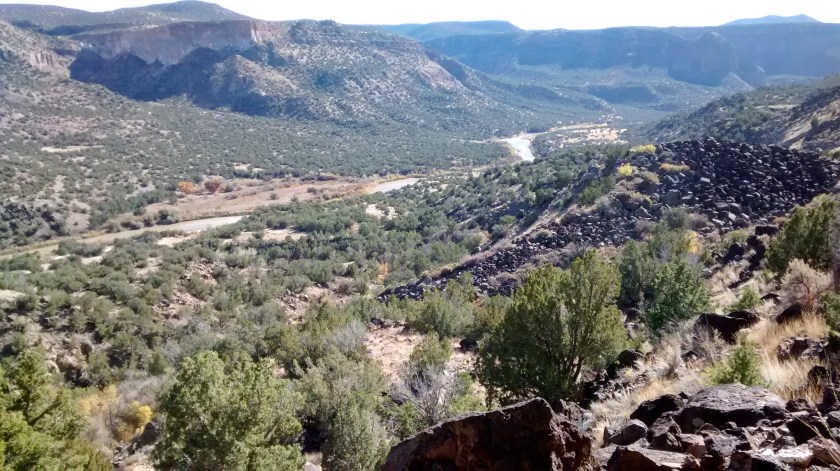 Back up the Red Dot Trail.