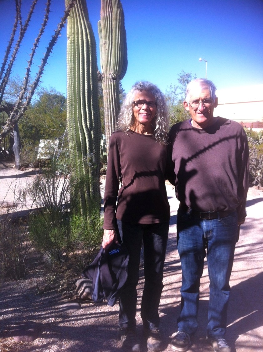 A tourist stop at the Tucson Botanical Gardens the day we left.