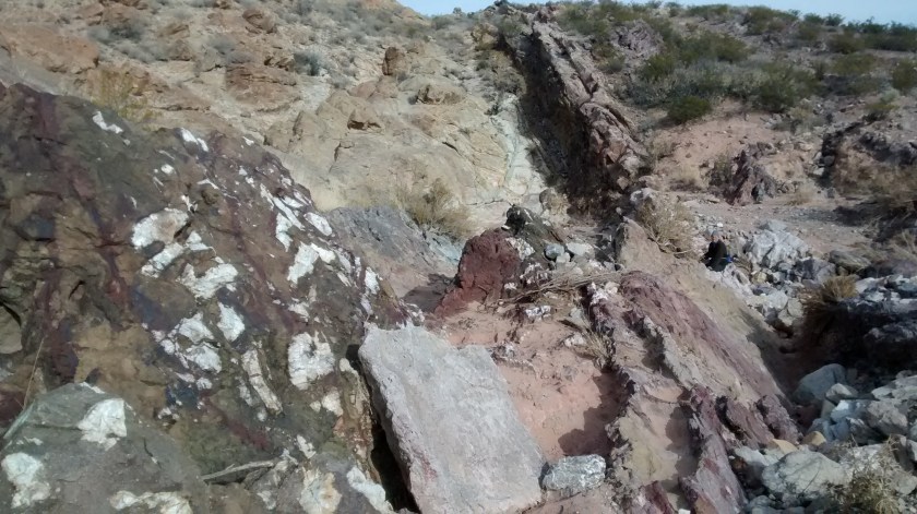 Looks like someone spilled a paint can on these rocks.