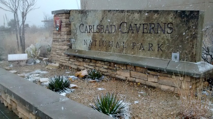 Didn't expect to see snow in Carlsbad.