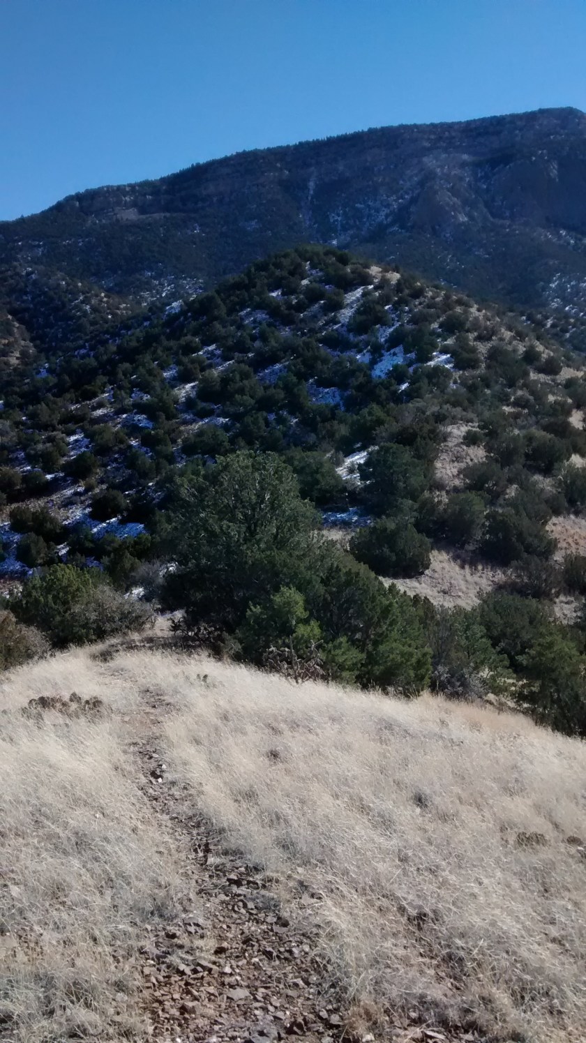 Steep hill climb behind us.