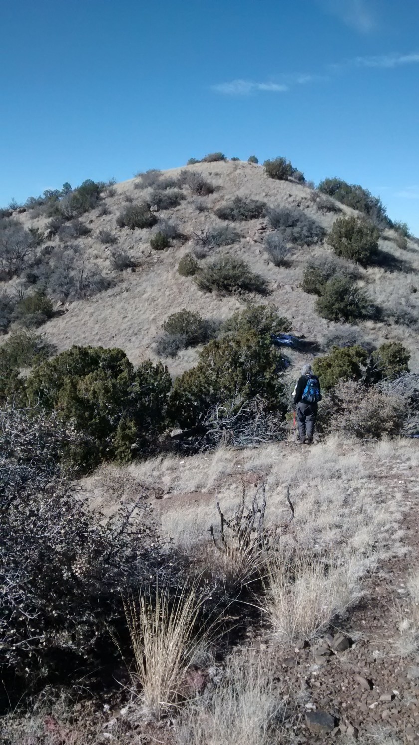 Steep hill climb in front of us.