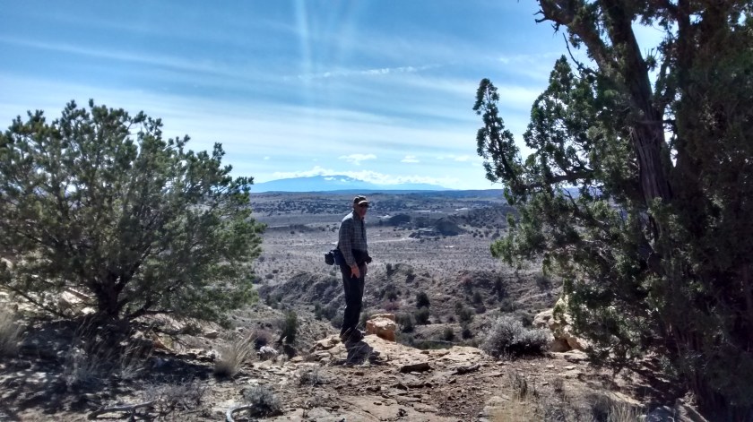 Looking south towards Albuquerque.  Sandia Mountains in the background.