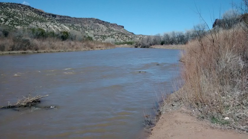 At the banks of the Rio Grande.