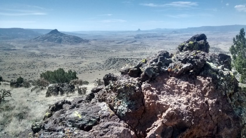 View to southwest across Rio Puerco Valley with a couple of the other volcanic cones.