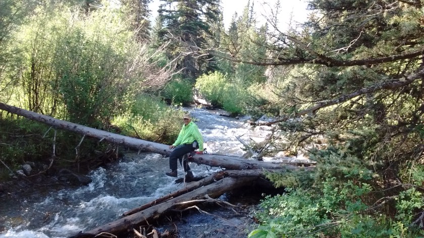 This was not the way across.  Lee ended up having to back his way out again.