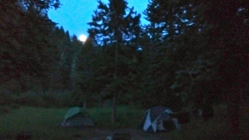 An extra treat was watching the moonrise--one day short of full moon.