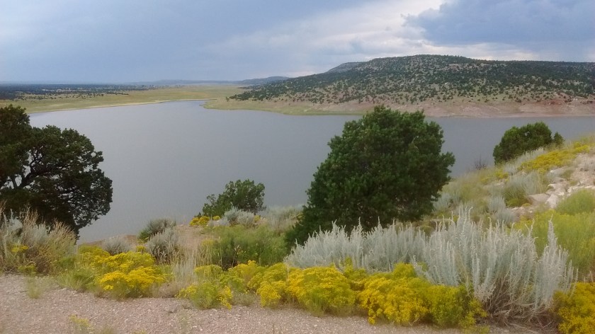 View of Bluewater Lake from the campground.