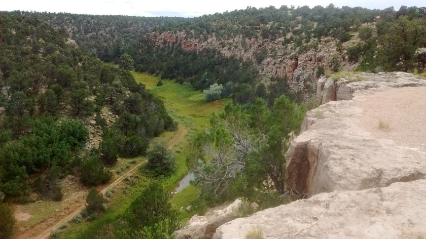 Bluewater Canyon and Bluewater Creek, short stroll from campground at Bluewater.
