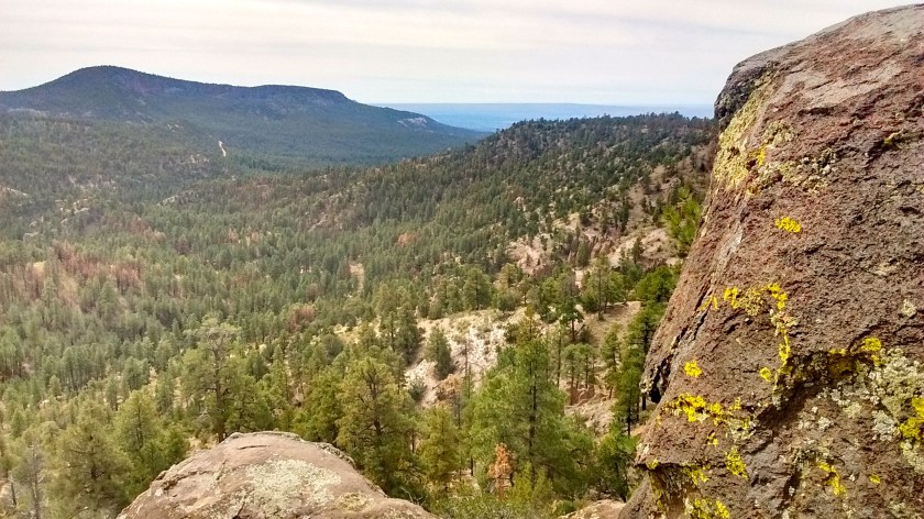 View from the rock ledge where we had our lunch.