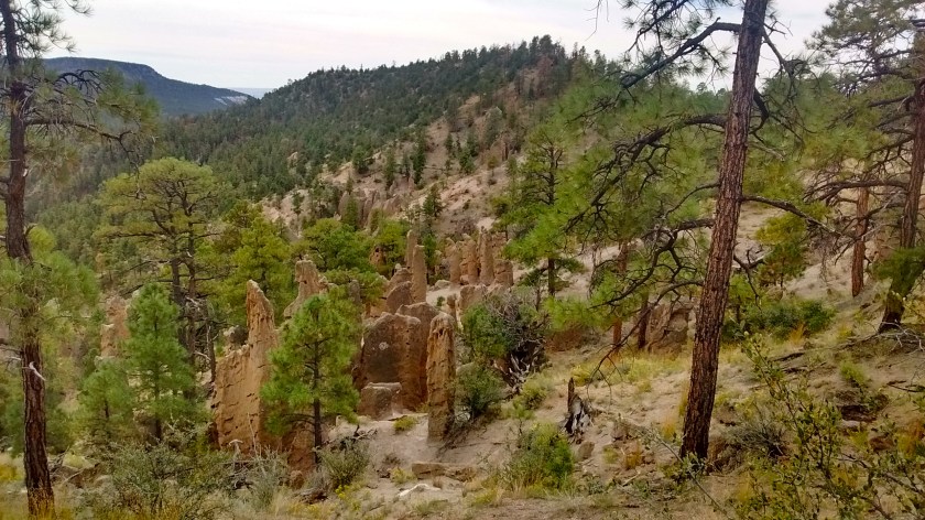 First sighting of the goblin rocks.