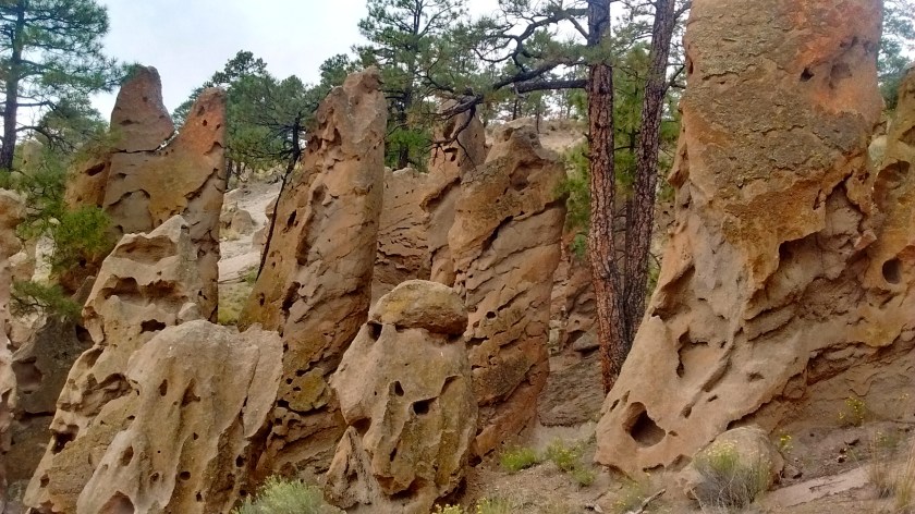 Closer view of the Goblin Rocks.