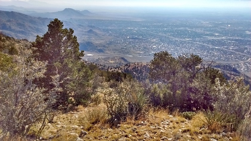 Looking to the south before ascending into the foothills.