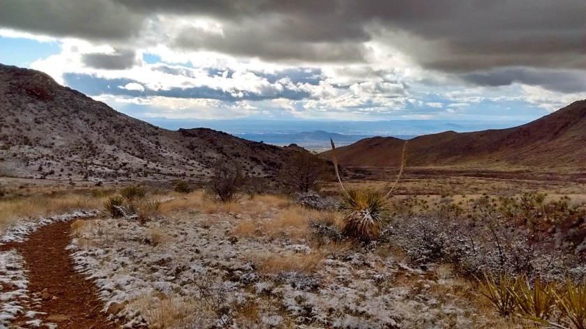 Looking west back towards Las Cruces.