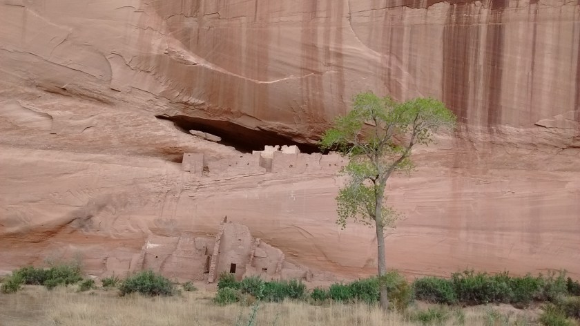 White House Ruins up close, after you get to the bottom of the canyon.