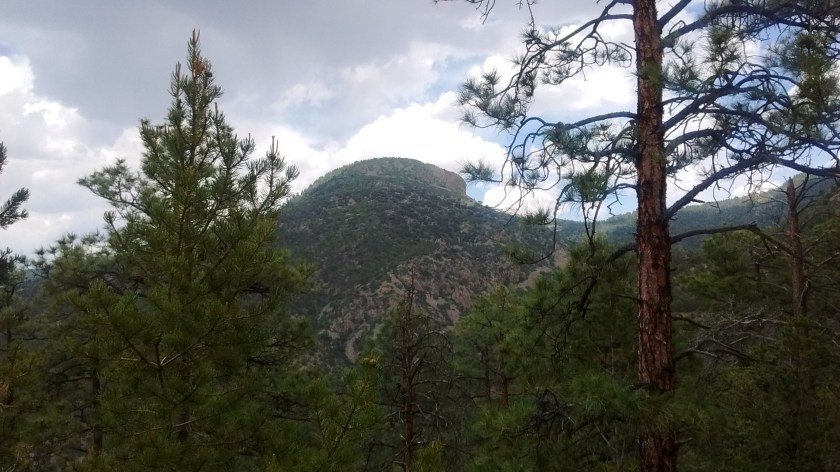 Thunderclouds and a few rumbles on the way down but didn't develop into any rain.