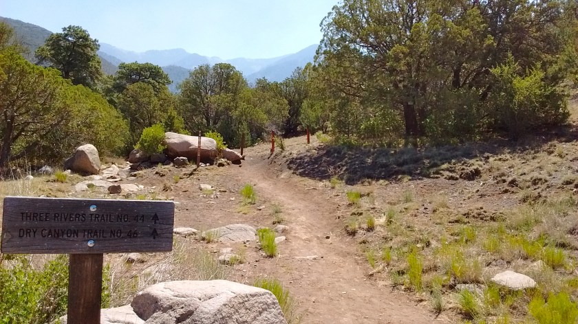 First day's hike was on the 3 Rivers Trail--almost 6 miles straight up.
