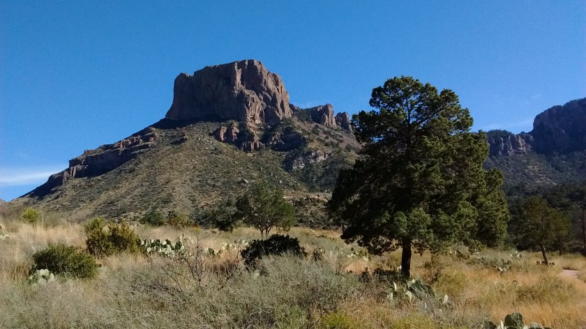 Casa Grande, one of the highest (7200 feet) peaks in the Chisos, but not one to climb.
